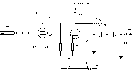 Preamplificador RIIA a válvulas